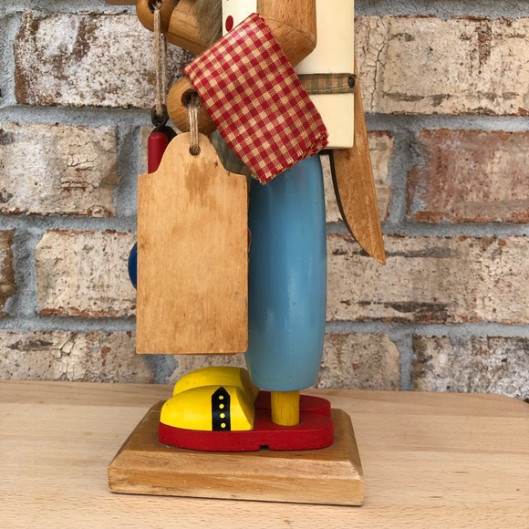 Original Steinbach Volkskunst Vintage Wood Nutcracker Chef From West Germany 16” - Picture 8 of 17